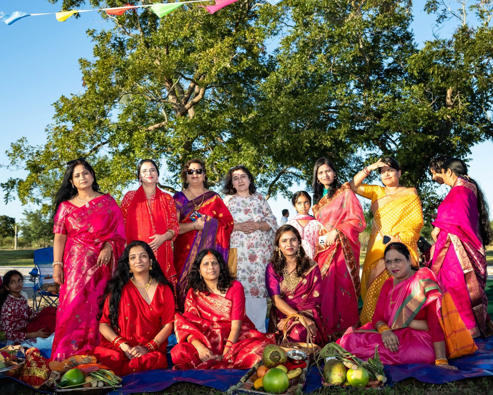 Chhath Houston community gathering at the ghat